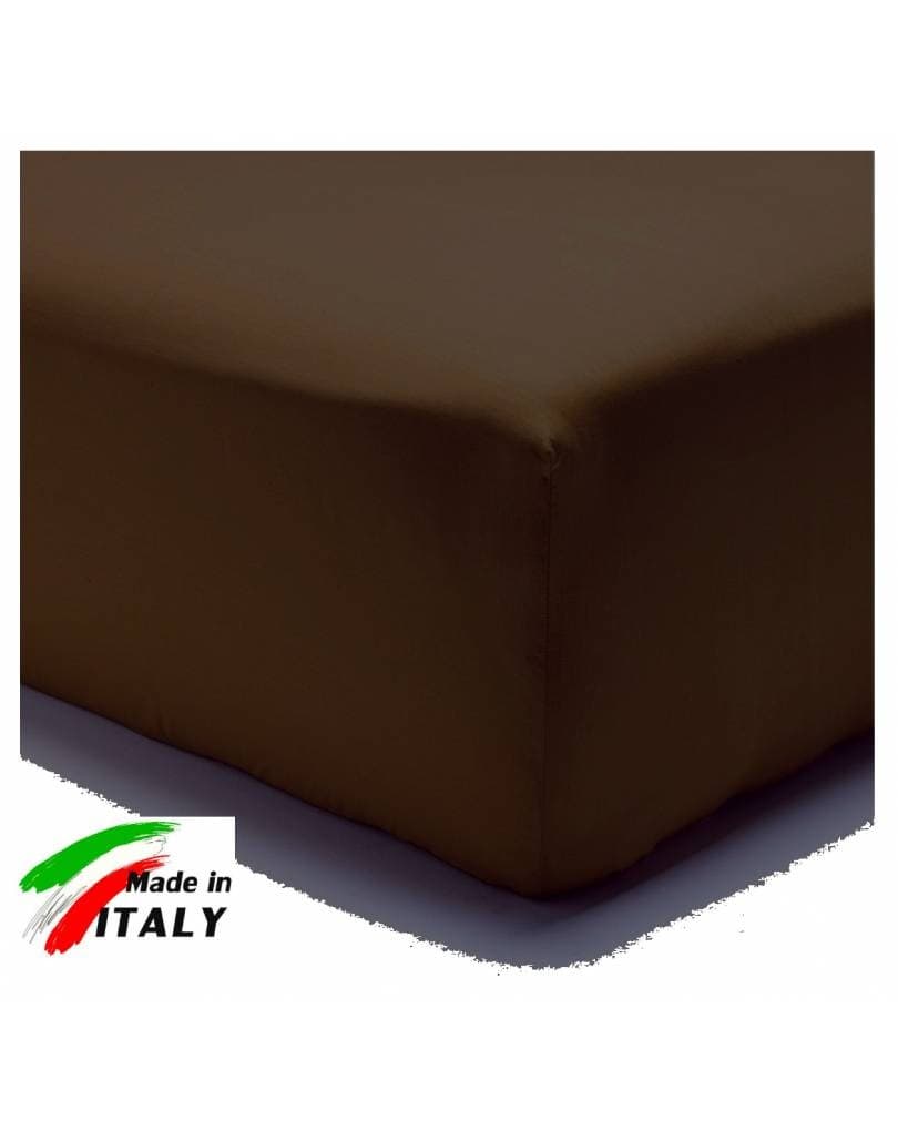 Lenzuola con Angoli elastici tinta unita letto matrimoniale Cotone - 32