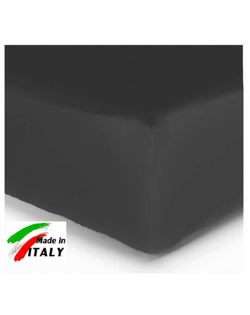 Lenzuola con Angoli elastici tinta unita letto matrimoniale Cotone - 31