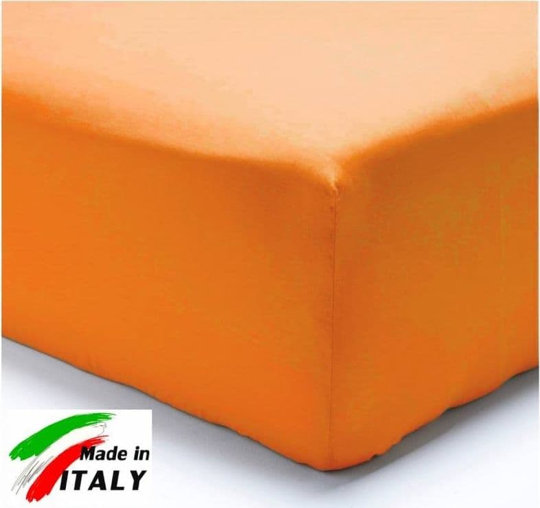 Lenzuola con Angoli elastici tinta unita letto matrimoniale Cotone - 26