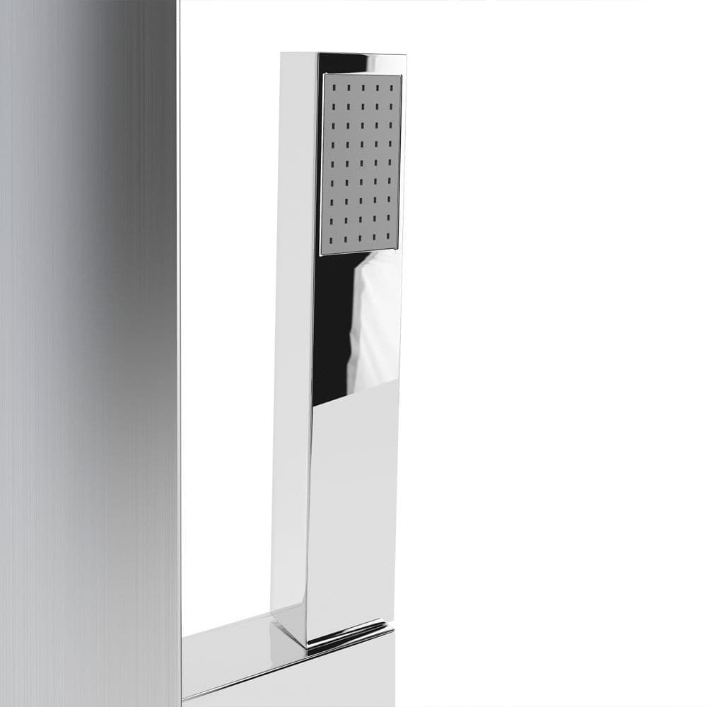 PANNELLO COLONNA DOCCIA CASCATA PIOGGIA UGELLI IDROMASSAGGIO SOFFIONE LUCI LED - 7
