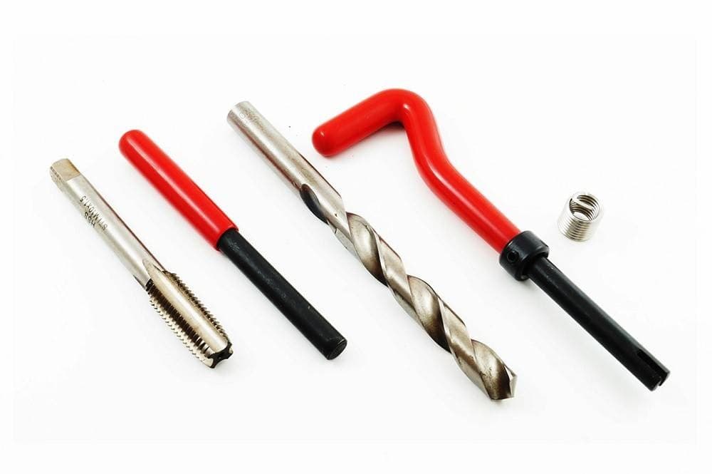 KIT RIPARAZIONE FILETTI 88 PZ ELICOIDI MASCHI RIPRISTINA FILETTATURE VALIGETTA - 2