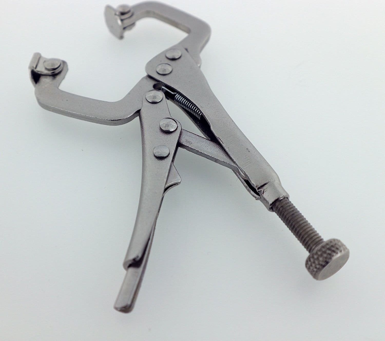 PINZA AUTOBLOCCANTE A SCATTO MORSETTO GANASCIA A C REGOLABILE A VITE 240mm 11" - 2
