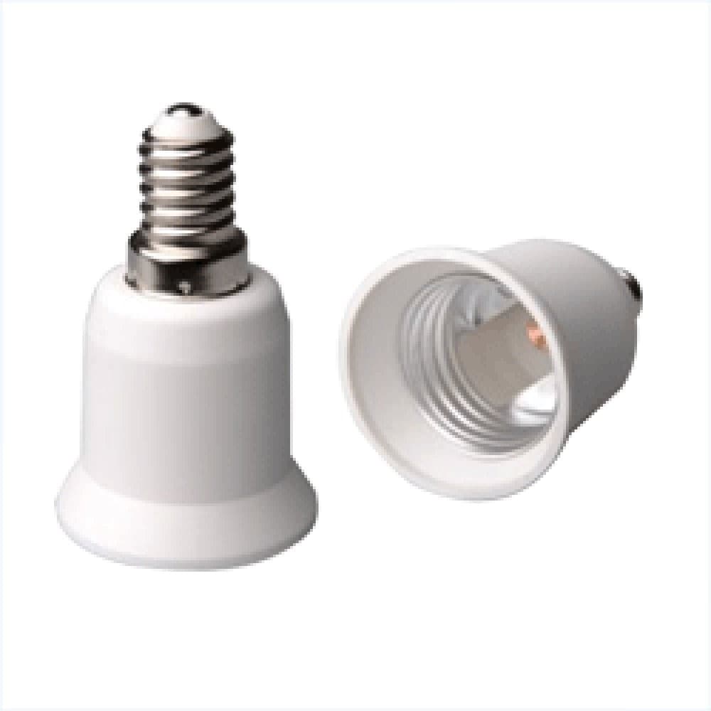 ADATTATORE PORTALAMPADE PORTA LAMPADA ATTACCO E27 E14 DA E14 A E27 GU10 B22 - 6