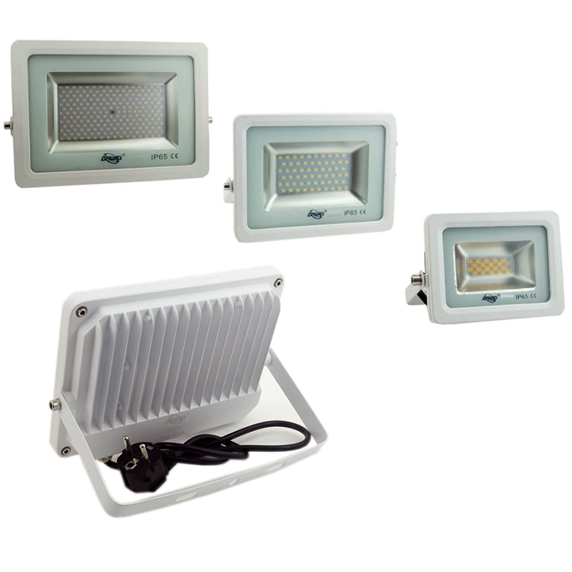 FARO FARETTO LED SMD 10W 20W 30W 50W 100W ULTRA SLIM DA ESTERNO COLORE BIANCO - 2