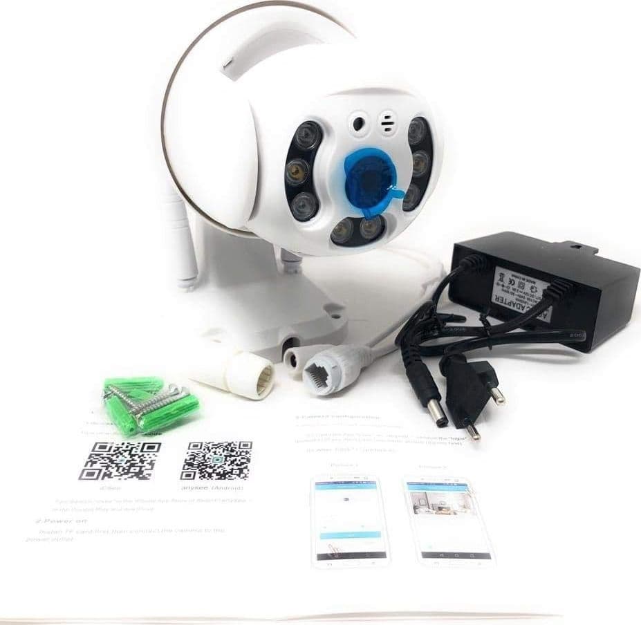 TELECAMERA IP CAMERA FULL HD 1080P WIRELESS MOTORIZZATA WIFI INTERNET DA ESTERNO - 6