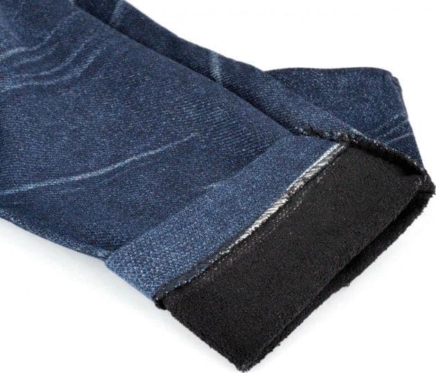LEGGINGS TERMICI N9050 EFFETTO DENIM RUINUR MOD. MAIA CON INTERNO FELPATO BLU - 6