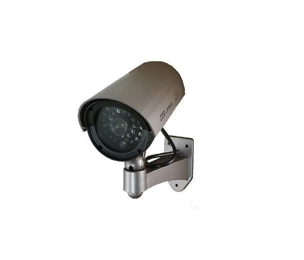 TELECAMERA FINTA DOME DUMMY CON LED IR LAMPEGGIANTE CAMERA VIDEOSORVEGLIANZA