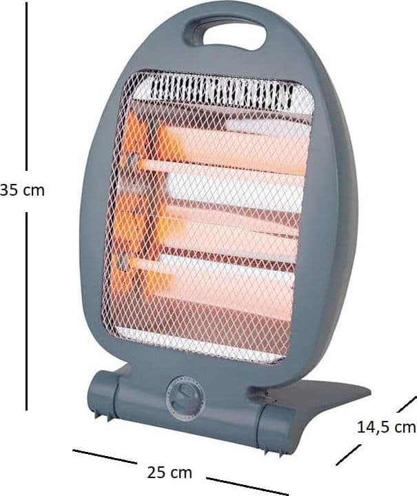 STUFA ELETTRICA AD INFRAROSSI AL QUARZO POTENZA MAX 800 WATT CON TERMOSTATO - 3