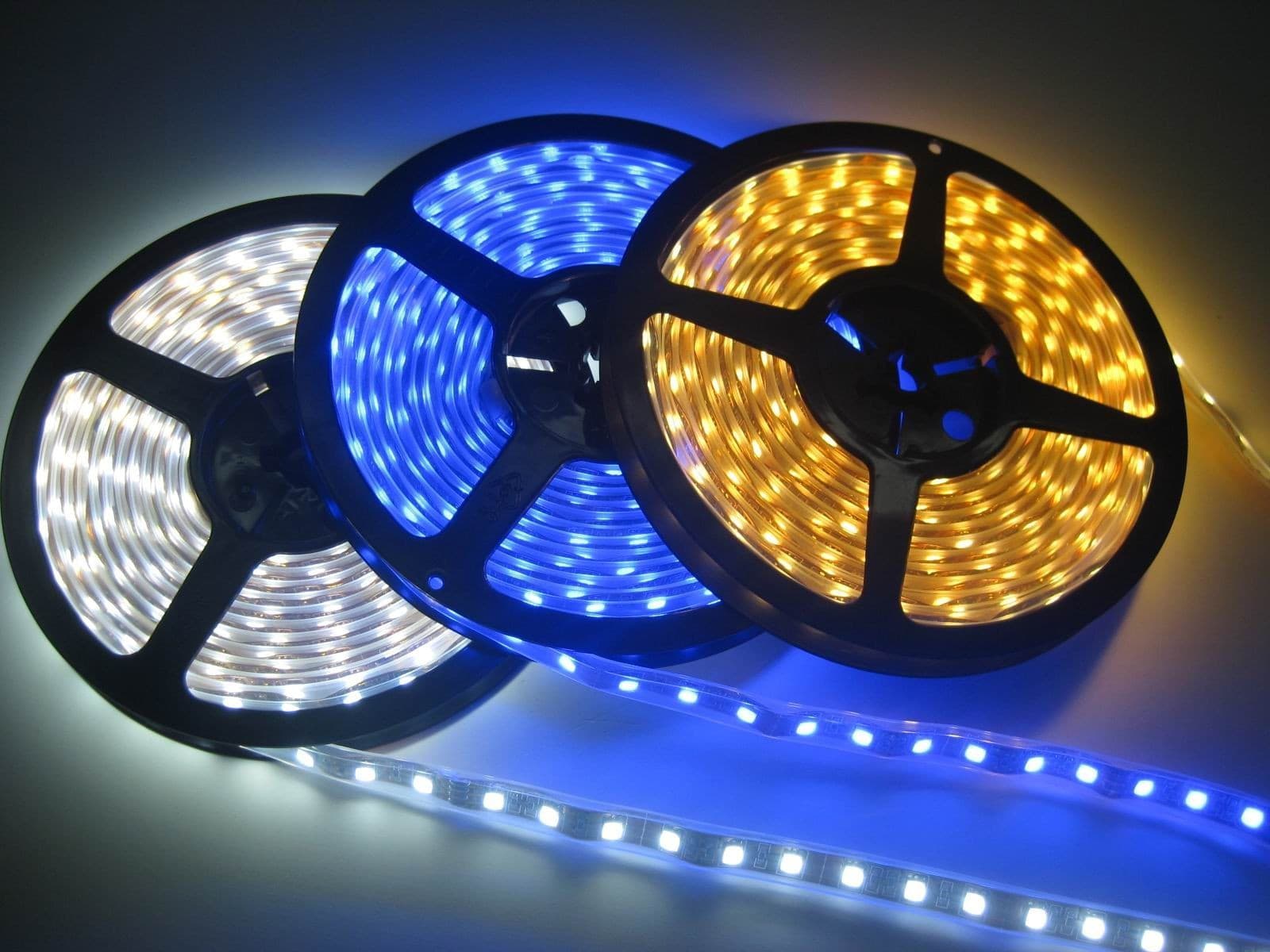 STRIP STRISCIA LED 5M 3528 5050 5630 300 LED IMPERMEABILE FREDDA CALDA RGB - 7