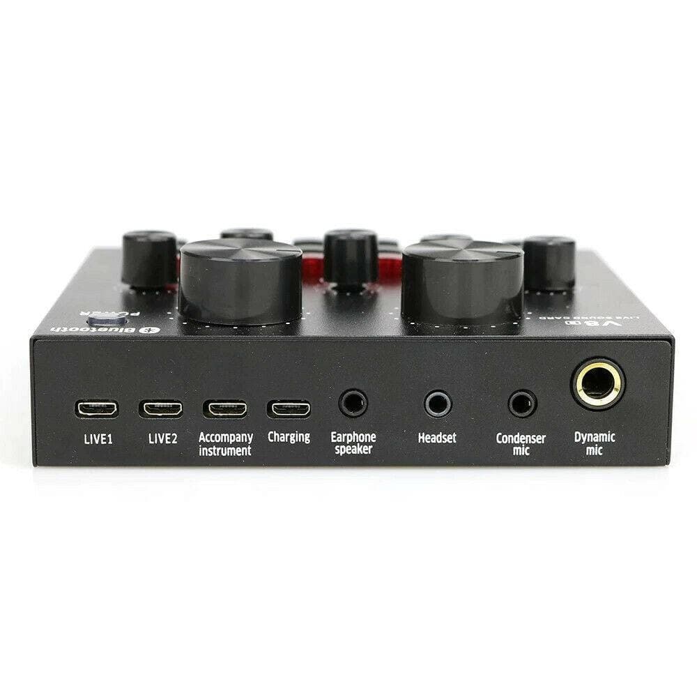 SCHEDA AUDIO ESTERNA BLUETOOTH PER DIRETTE STEAMING MIXER PC CELLULARE DAL VIVO - 2