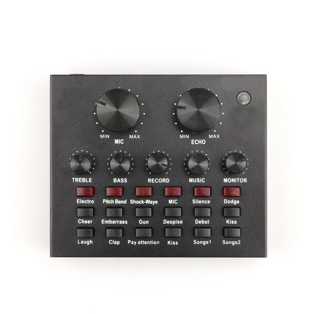 SCHEDA AUDIO ESTERNA BLUETOOTH PER DIRETTE STEAMING MIXER PC CELLULARE DAL VIVO - 3