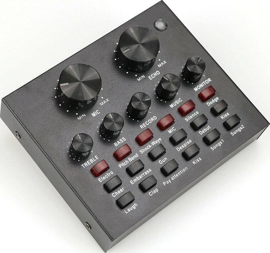 SCHEDA AUDIO ESTERNA BLUETOOTH PER DIRETTE STEAMING MIXER PC CELLULARE DAL VIVO - 4