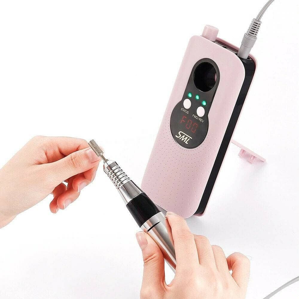 FRESA UNGHIE PORTATILE 35000 GIRI RICARICABILE MANICURE PEDICURE NAIL M6 - 3