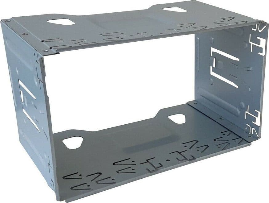 TELAIO MASCHERINA PER AUTORADIO 2 DIN ADATTATORE DUE DIN STEREO SUPPORTO PLANCIA - 2