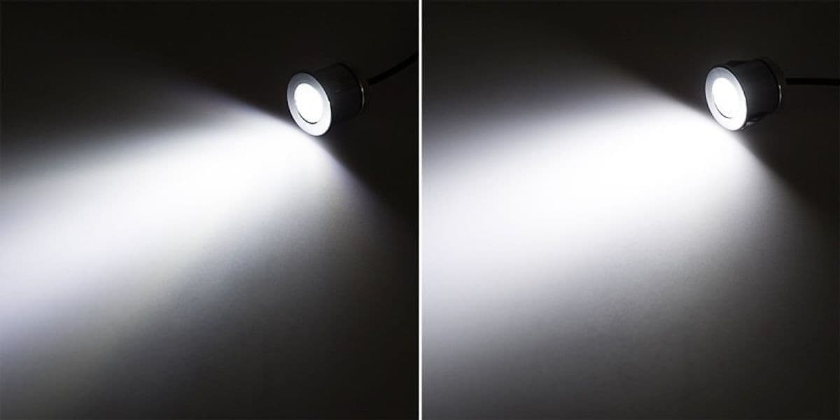 FARETTO A LED DA INCASSO FORO 25MM 1 LED 1W LUCE CALDO FREDDO PER INTERNO IP20 - 2