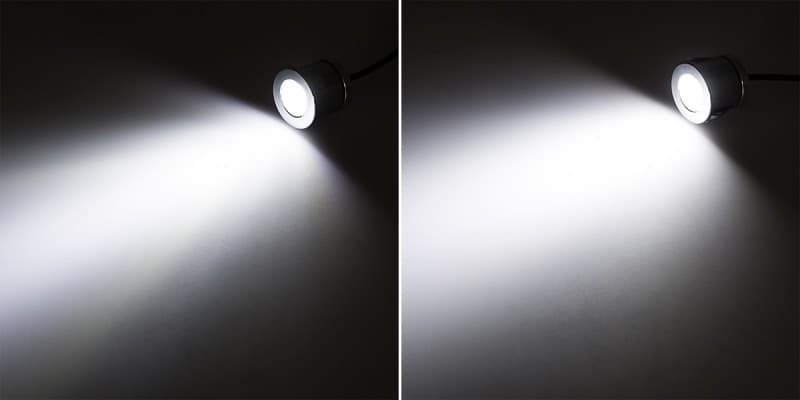FARETTO A LED DA INCASSO FORO 25MM 1 LED 1W LUCE CALDO FREDDO PER INTERNO IP20 - 2