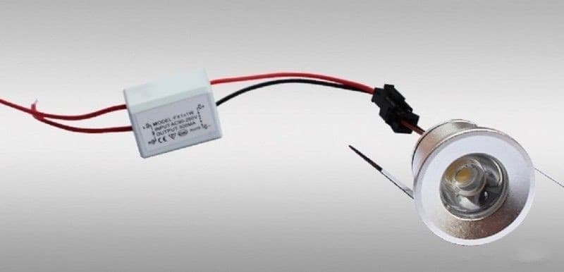 FARETTO A LED DA INCASSO FORO 25MM 1 LED 1W LUCE CALDO FREDDO PER INTERNO IP20 - 3