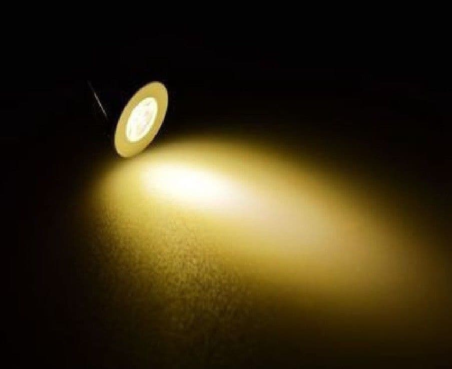 FARETTO A LED DA INCASSO FORO 25MM 1 LED 1W LUCE CALDO FREDDO PER INTERNO IP20 - 4