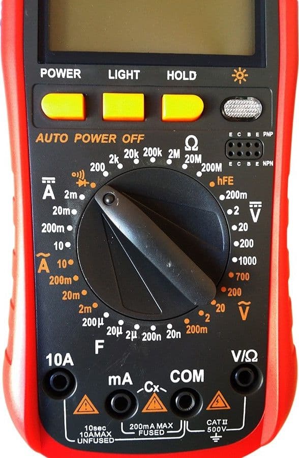 MULTIMETRO TESTER DIGITALE PROFESSIONALE VOLT AMPERE FARAD PUNTALI YI-58L - 3