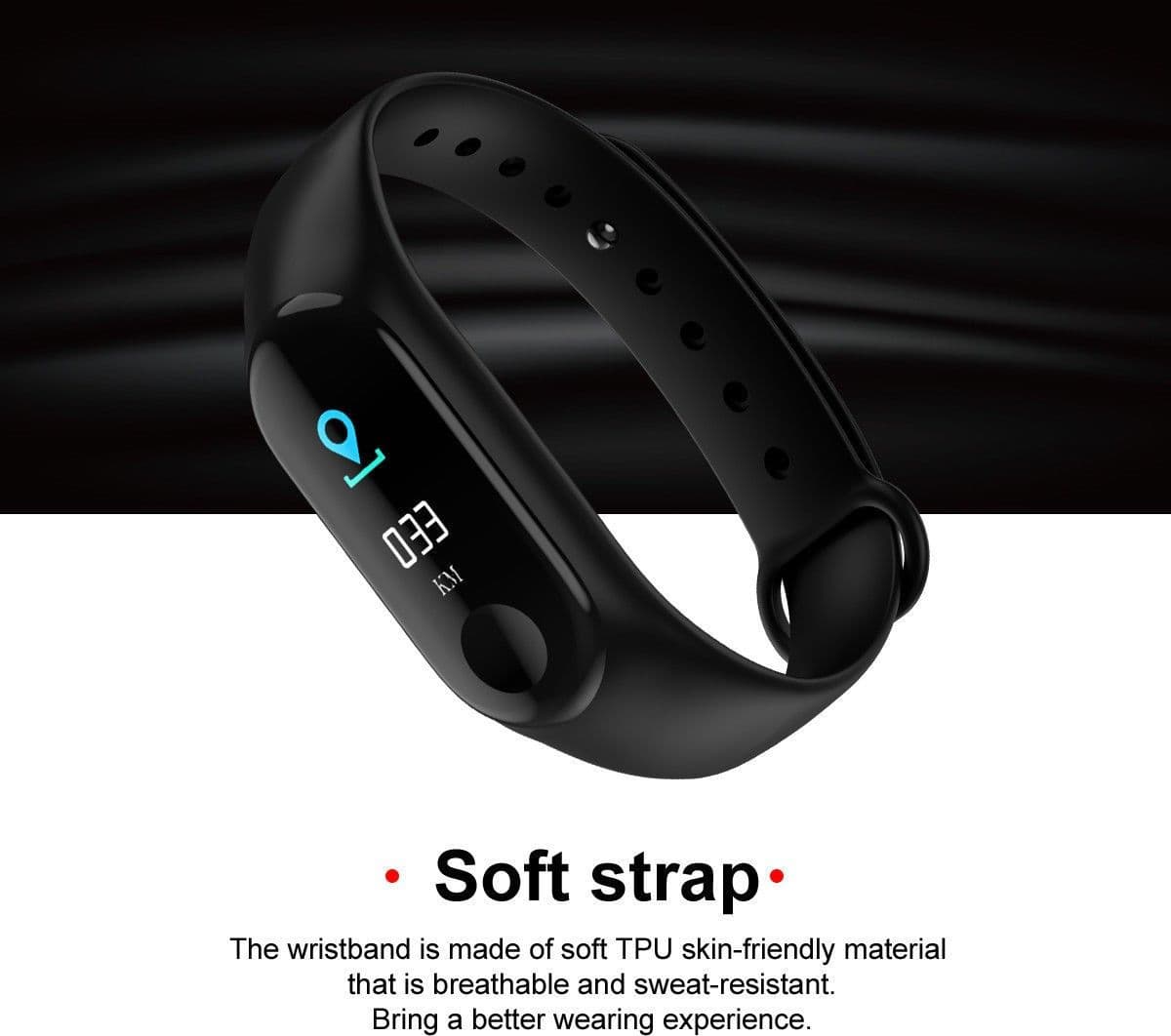 SMARTWATCH BRACCIALE OROLOGIO BLUETOOTH CARDIOFREQUENZIMETRO CONTAPASSI FITNESS - 7
