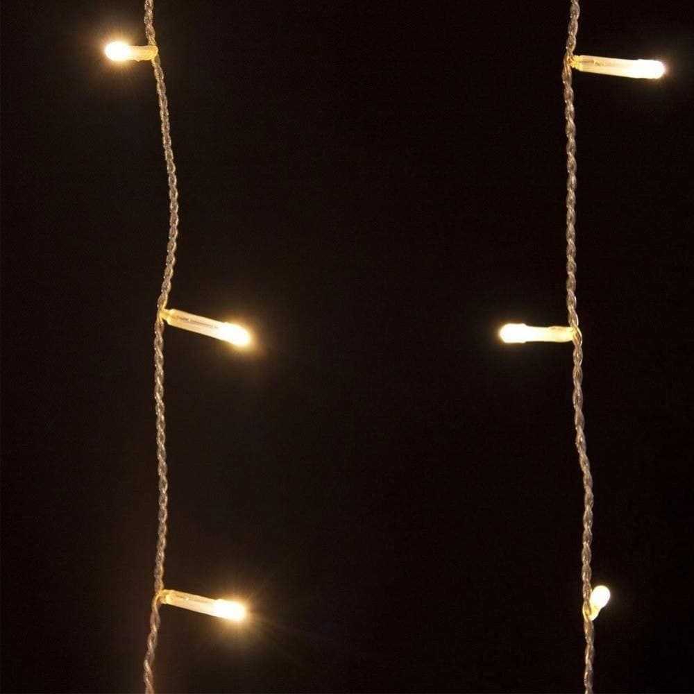 TENDA LUMINOSA NATALIZIA 180 LED LUCE BIANCO CALDO 3 METRI PER ESTERNO - 2