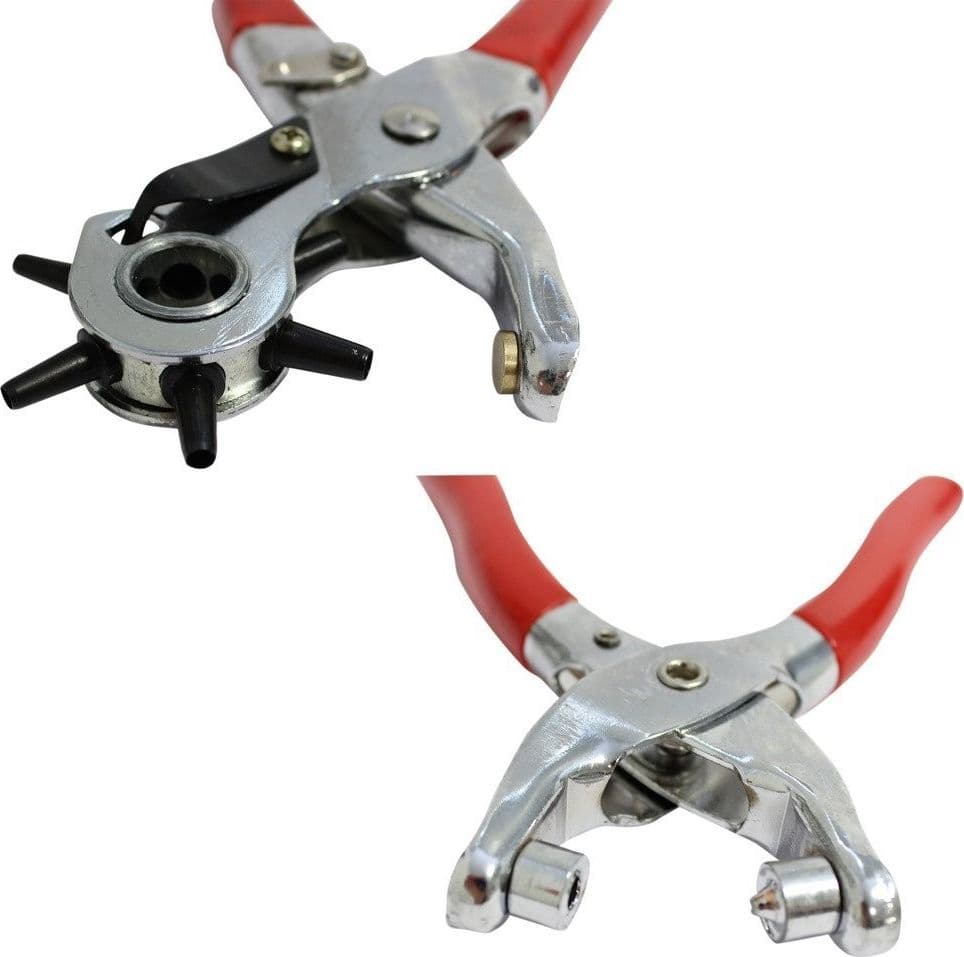 KIT PINZA FUSTELLATRICE + PINZA BORCHIE BUCHI CINTURE PELLE SCARPE BORCHIE - 2