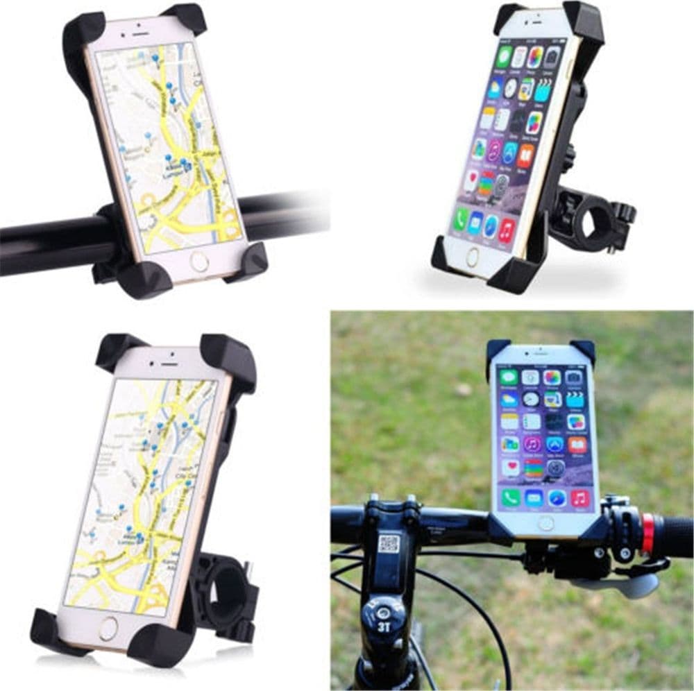 PORTA CELLULARE PER BICICLETTA MANUBRIO BICI SUPPORTO REGOLABILE SMARTPHONE GPS - 2