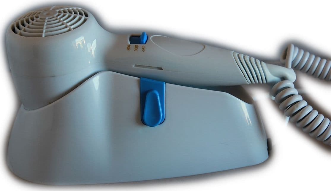 PHON ASCIUGACAPELLI DA PARETE MURO PER CASA ALBERGO HOTEL 1200 WATT GW-693 - 2