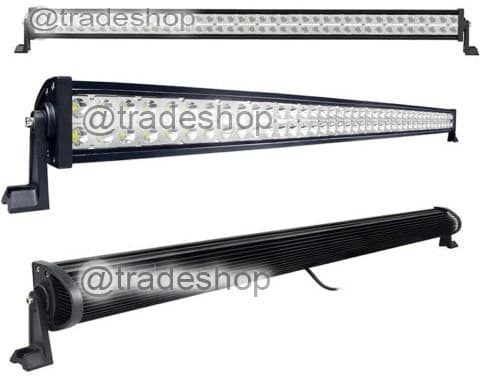 FARO LUCE LED BARRA D 72 120 240W INCLINABILI SUPPORTI 12V SUV AUTO PARAURTI - 9