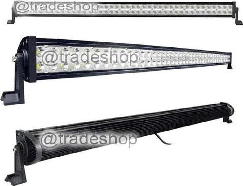 FARO LUCE LED BARRA D 72 120 240W INCLINABILI SUPPORTI 12V SUV AUTO PARAURTI - 4