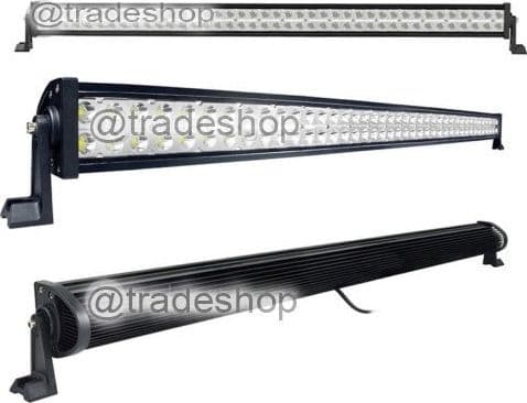 FARO LUCE LED BARRA D 72 120 240W INCLINABILI SUPPORTI 12V SUV AUTO PARAURTI - 4
