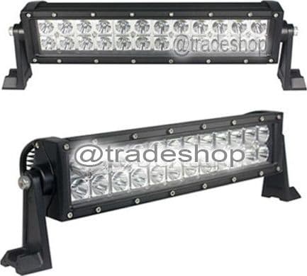 FARO LUCE LED BARRA D 72 120 240W INCLINABILI SUPPORTI 12V SUV AUTO PARAURTI - 5