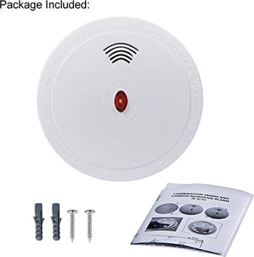 RILEVATORE SENSORE DI FUMO MONOSSIDO DI CARBONIO ALLARME ANTI INCENDIO BATTERIA - 4