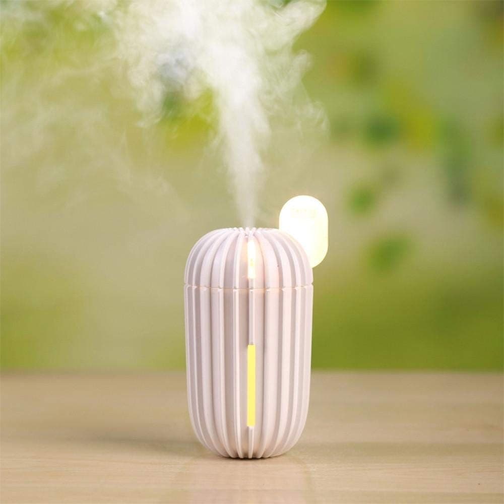 UMIDIFICATORE USB ULTRASUONI CACTUS 200ML AROMATERAPIA DIFFUSORE DEPURATORE CASA - 2