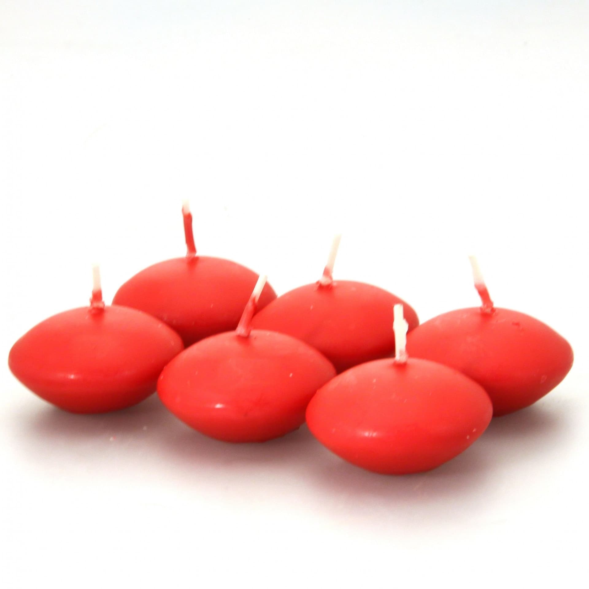 12 X CANDELINE GALLEGGIANTI ROSSE ROSSO MATRIMONIO DECORAZIONE TEALIGHT CANDELE - 3
