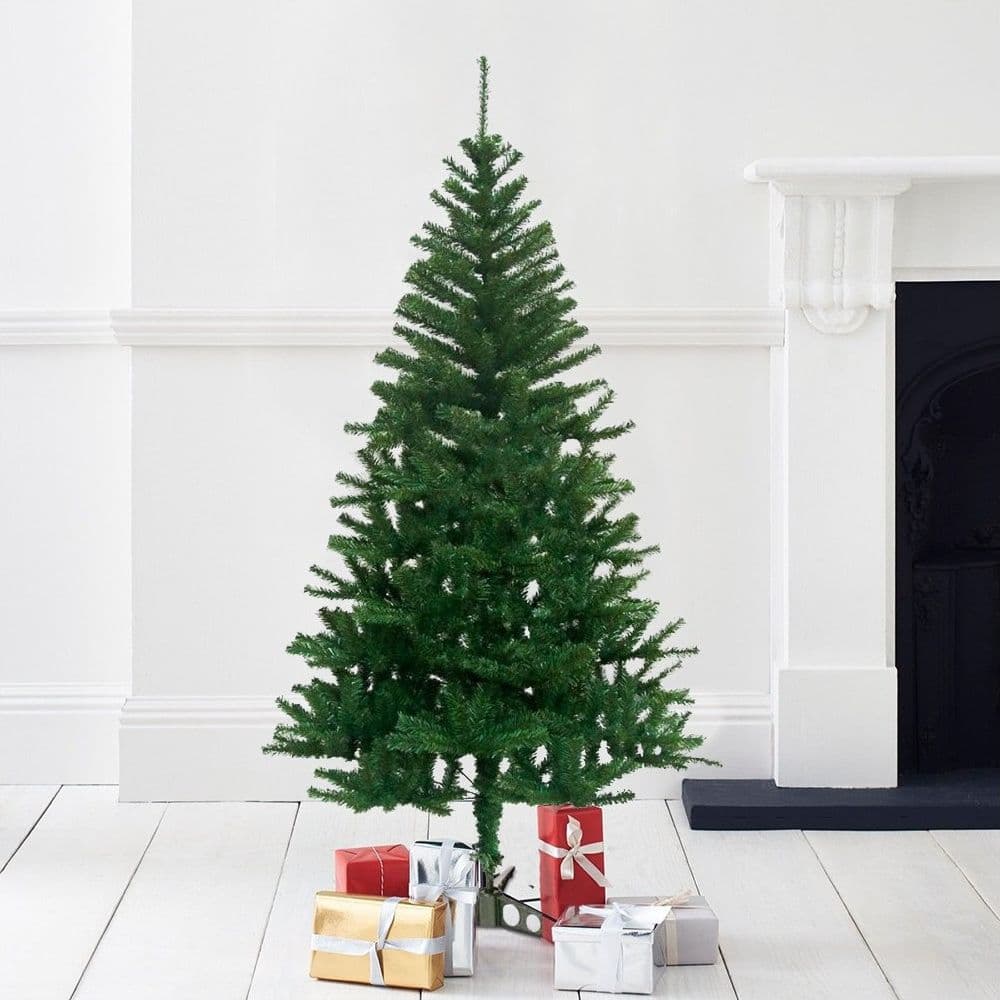 ALBERO DI NATALE SINTETICO 210CM DECORAZIONE DECORAZIONI PER CASA SCUOLA UFFICIO - 2