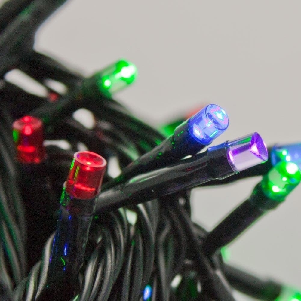 CATENA LUMINOSA 750 LUCI LED LUCCIOLE MULTICOLOR CON CONTROLLER 8FUNZIONI ESTERN - 2