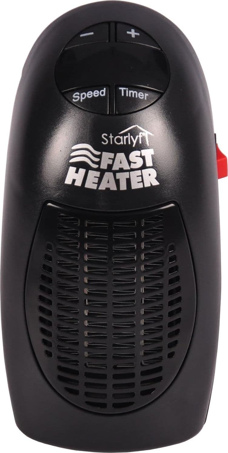 STUFA ELETTRICA 400W FAST HEATER PORTATILE REGOLABILE DA 15° A 32° BASSO CONSUMO - 4