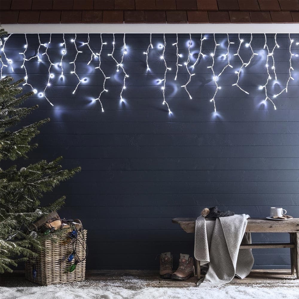 TENDA LUMINOSA NATALIZIA 150LED CON FLASH BIANCO FREDDO 3MT ESTERNO PROLUNGABILE - 3