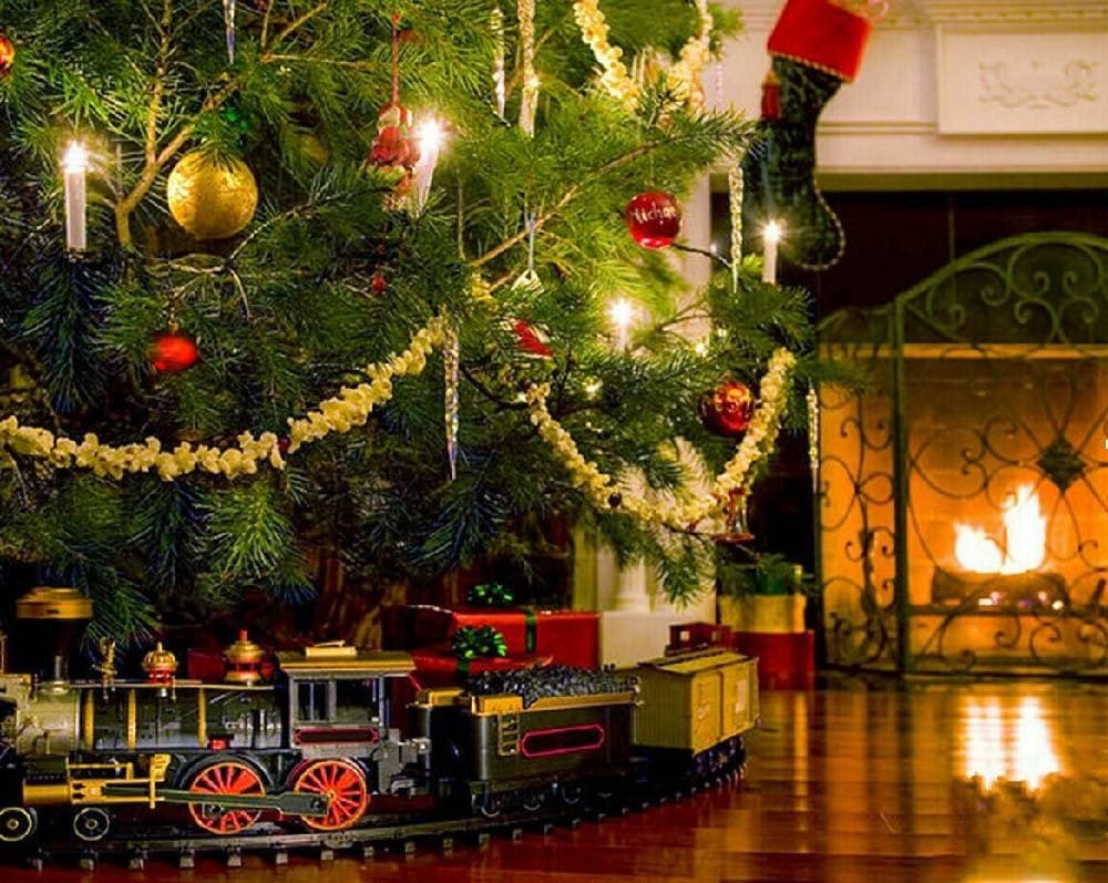 TRENINO ELETTRICO NATALIZIO CON MULINO LUCI E SUONI DECORAZIONI NATALE 20PCS - 2