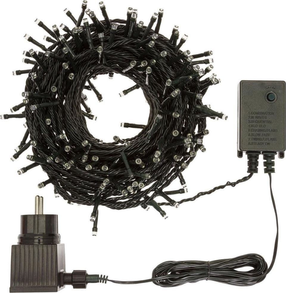 CATENA LUCI A LED LUMINOSA NATALIZIA 240 LED MULTICOLOR CON 8 GIOCHI LUCCIOLE - 2