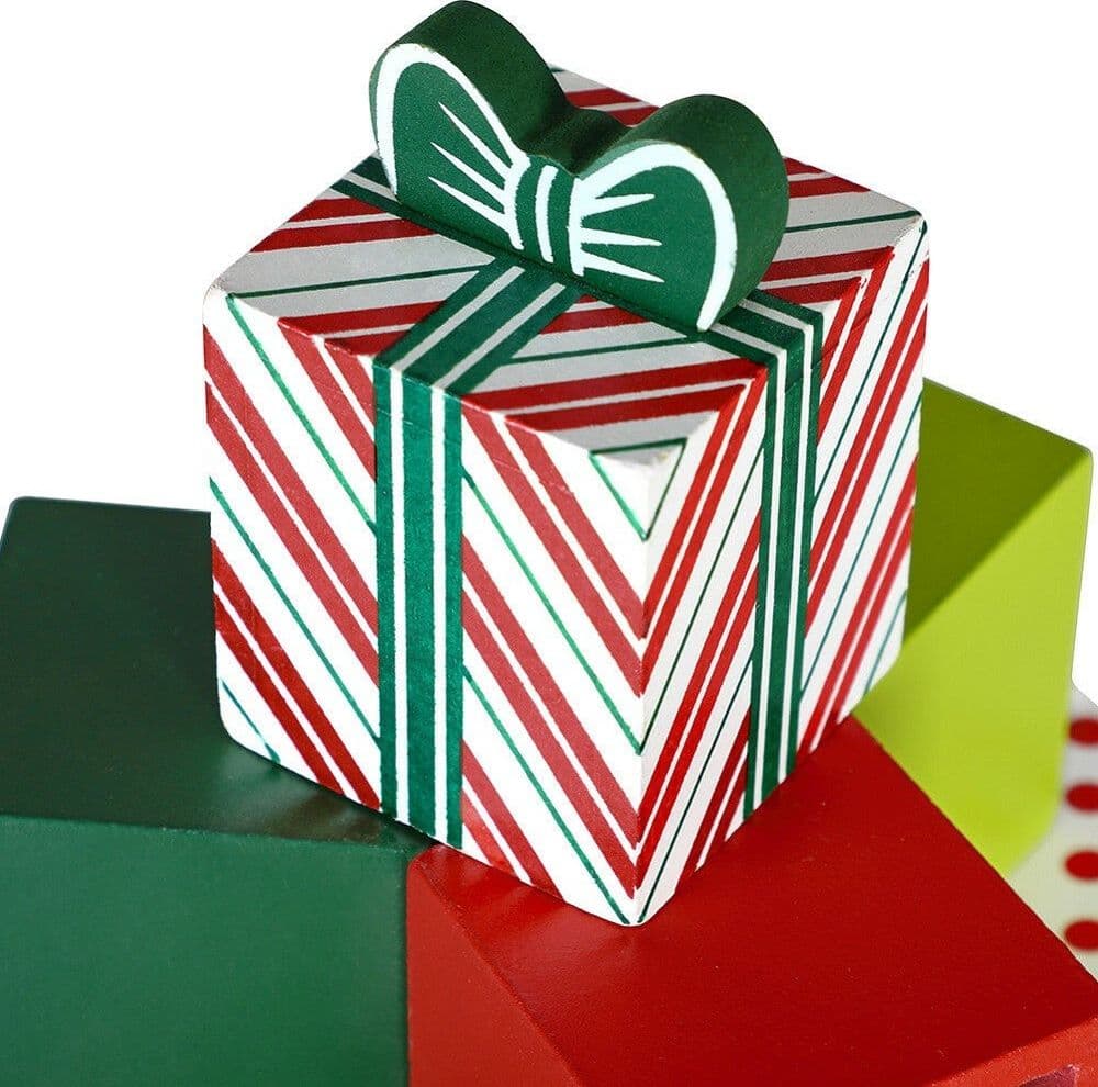 CALENDARIO AVVENTO REGALI DI NATALE IN LEGNO 24 CASSETTI DECORAZIONI NATALIZIE - 4