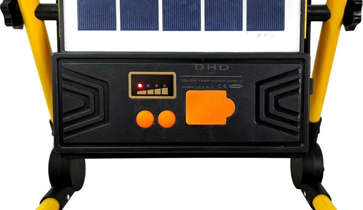 FARO DI EMERGENZA A LED 100W CON PANNELLO SOLARE RICARICABILE TORCIA SOS - 2