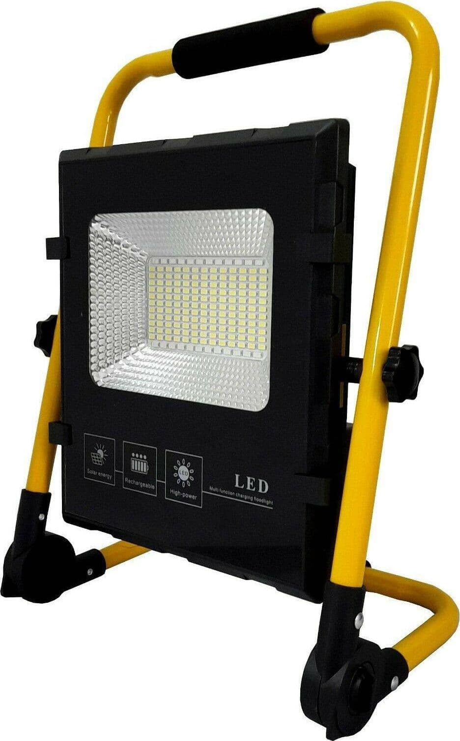 FARO DI EMERGENZA A LED 100W CON PANNELLO SOLARE RICARICABILE TORCIA SOS - 3