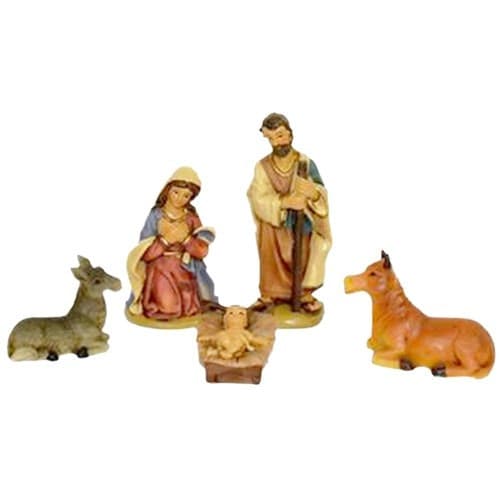 SET NATIVITA' PER PRESEPE NAPOLETANO NATALE STATUINE PRESEPI IN PLASTICA 5CM - 2