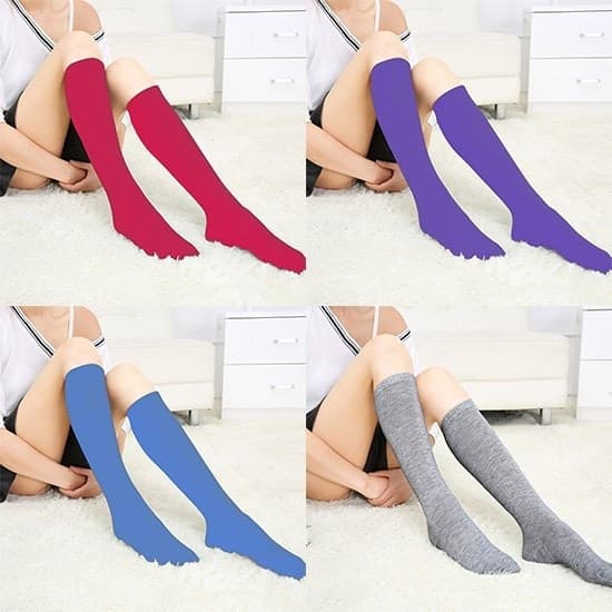 CALZE LUNGHE DA DONNA LUNGHE 12 PAIA VARI COLORI CALZA PARIGINA AR203 - 2