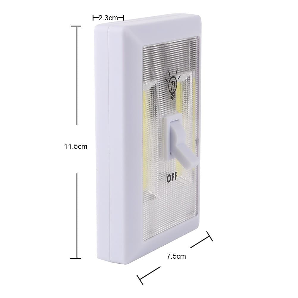 LUCE A LED COB SWITCH 2 STRIP LED LUCE ARMADIO CANTINA CREDENZA CASA 200 LUMENS - 9