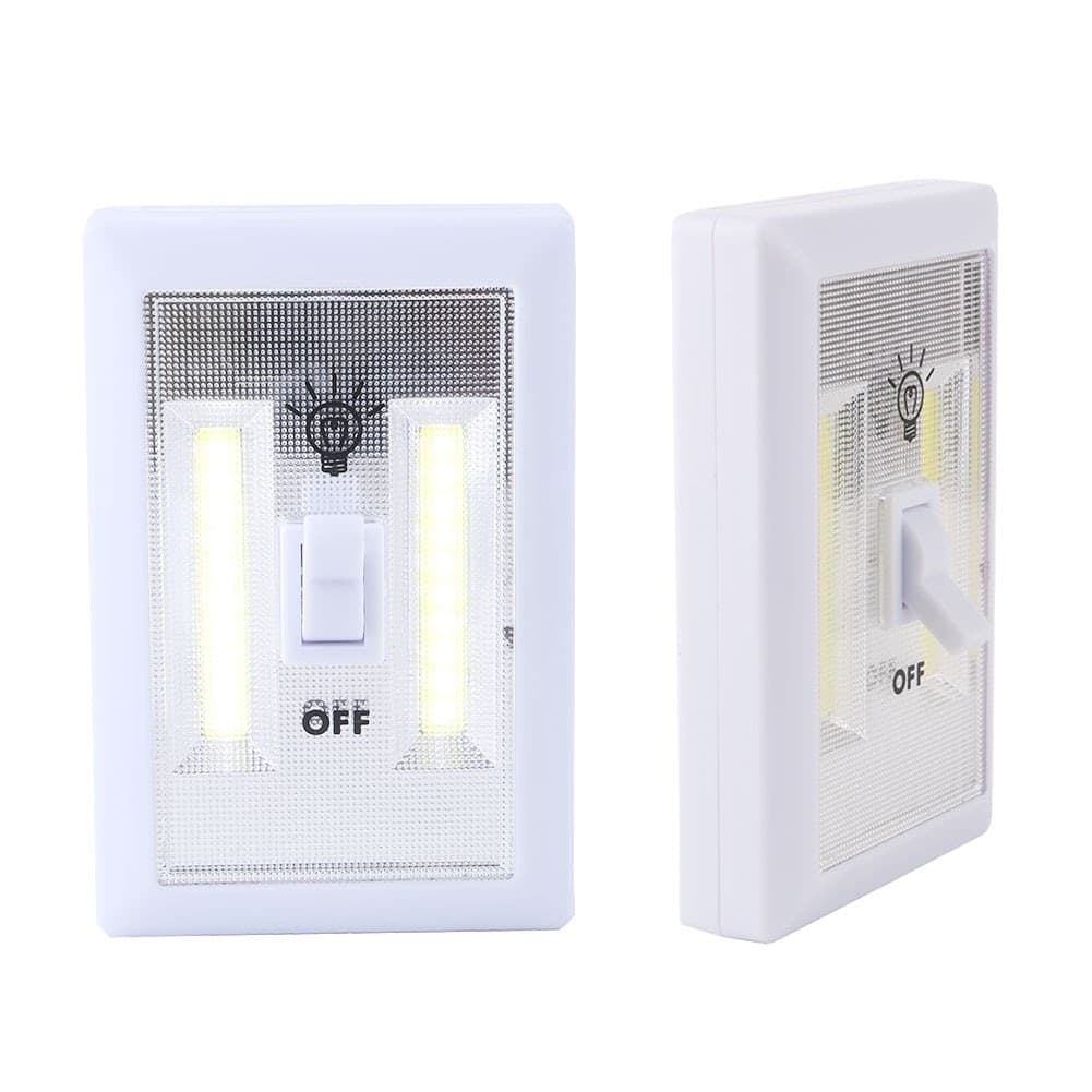 LUCE A LED COB SWITCH 2 STRIP LED LUCE ARMADIO CANTINA CREDENZA CASA 200 LUMENS - 10