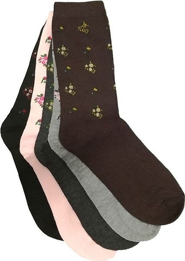 12 PAIA DI CALZINI DONNA MEZZA GAMBA IN COTONE MISURA DA 35 A 40 PW-1667 - 2