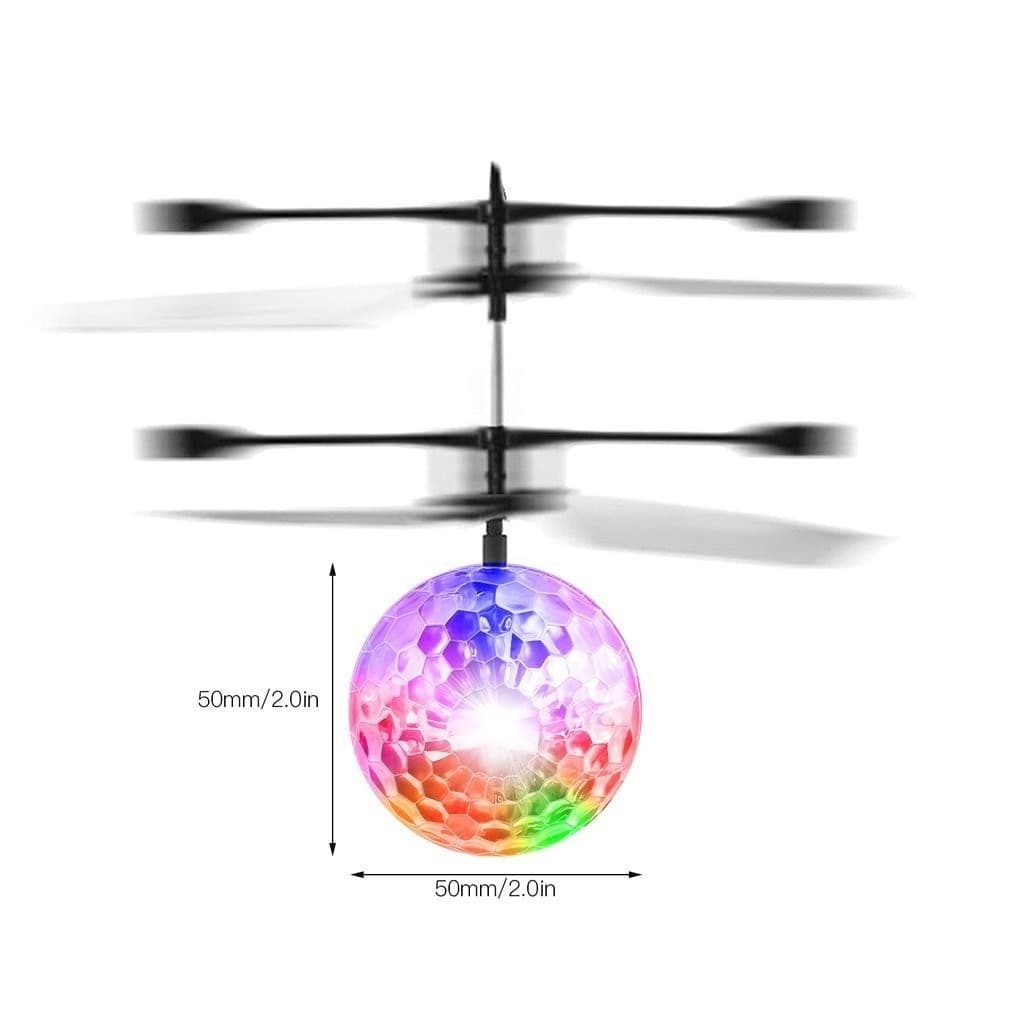 GIOCO PALLA SFERA VOLANTE GIOCATTOLO MINI ELICOTTERO AIRCRAFT LUMINOSO FLYING - 7